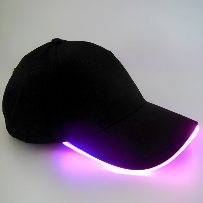 Fashion wholesale custom made LED baseball cap
